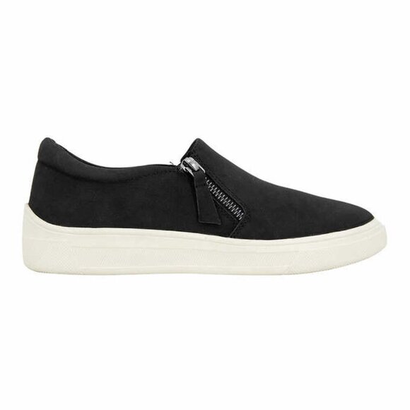 New Kensie Soren Ladies Black Suede Slip On Sneakers Size 6.5 - Picture 2 of 6